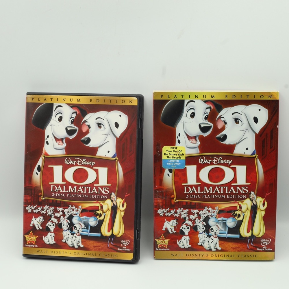 101 Dalmatians DVD Dog Puppy Cruella London Twilight Bark 2008 2-Disc Platinum